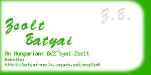 zsolt batyai business card